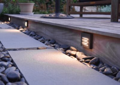 Bluestone Steppers With Lit Deck